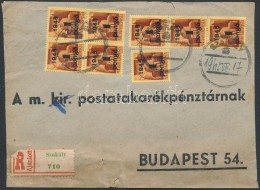 1945 (2. Díjszabás) Ajánlott Távolsági Levél KisegítÅ‘ 8 X 1P/20f... - Other & Unclassified