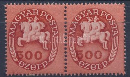 ** 1946 Lovasfutár 500ezer P Pár Keretbe Tolódott értékszámok - Other & Unclassified