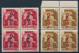 ** 1946 BetÅ±s Visszavont Csomagpár Négyes Tömbökben  / Mi 560-861 Blocks Of 4 - Sonstige & Ohne Zuordnung