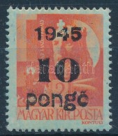 ** 1945 KisegítÅ‘ 10P/2f Festékhiányos Felülnyomás 'pongc' - Altri & Non Classificati
