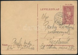1943 12f Díjjegyes LevelezÅ‘lap 'BESZTERCE-BUDAPEST 302 A' - Altri & Non Classificati