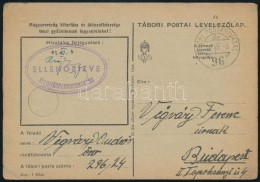 1942 Tábori Posta LevelezÅ‘lap 'TP 96' + 'ÁLLOMÁSPARANCSNOKSÁG' - Other & Unclassified