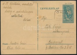 1940 10f Díjjegyes LevelezÅ‘lap ÓHÍD Postaügynökségi... - Other & Unclassified