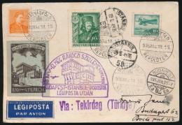 1935 Rodostói Emlékrepülés Alkalmi LevelezÅ‘lapon /  Budapest - Istanbul -Tekirdag... - Other & Unclassified