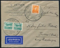 1935 ElsÅ‘ Légiposta Levél / First Airmail Cover BUDAPEST - WIEN - VENEZIA - Altri & Non Classificati