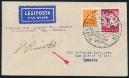 1935 ElsÅ‘ Légiposta Levél / First Airmail Cover BUDAPEST - WIEN - VENEZIA - Other & Unclassified