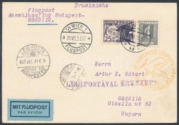 1933 Osztrák Légiposta LevelezÅ‘lap A Jamboree Légipostájával / Austrian Airmail... - Altri & Non Classificati