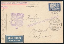1932 Stella Di Savoia Alkalmi Légi LevelezÅ‘lap - Altri & Non Classificati