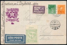 1932 Stella Di Savoia Alkalmi Légi Képeslap - Other & Unclassified