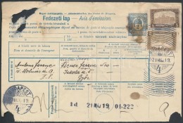 1921 Fedezeti Lap 7K Bérmentesítéssel (szakadt) - Other & Unclassified