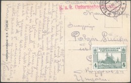 1918 Tábori Posta Képeslap Flotta Segélybélyeggel / Field Postcard 'K.u.k.... - Sonstige & Ohne Zuordnung