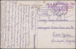 1918 Tábori Képeslap 'K.u.k. Heeresbahn Süd Betriebsbataillon VII. Werkstätte' + 'EP... - Sonstige & Ohne Zuordnung