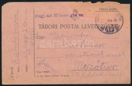 1917 Tábori Posta LevelezÅ‘lap 'Magy.kir. 32. Honv. Gy. Ez.' + 'TP 415' - Sonstige & Ohne Zuordnung