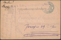 1916 Tábori Posta LevelezÅ‘lap 'K.u.k. Gebirgstelefonabteilung No.7.' + 'EP PODGORICA' - Other & Unclassified