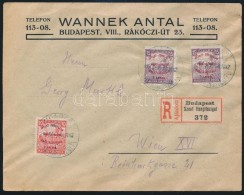 1917 Ajánlott Levél A Hadi RepülÅ‘ Kiállításról / Registered Cover... - Other & Unclassified