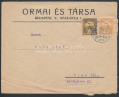 1916 Turul 3f és 12f Céges Levélen Koronázási... - Other & Unclassified