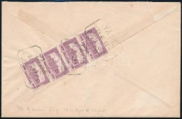 1910 Ajánlott Levél Parlament 4 X 1.000K 'TAPÉ' Postaügynökségi... - Other & Unclassified