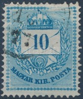 O 1874 Színessámú 10kr Kopott, Karcos Lemez - Other & Unclassified