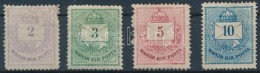 (*) 1874 Színesszámú 2kr, 3kr, 5kr és 10kr (a 2kr Sérült / Damaged) - Sonstige & Ohne Zuordnung