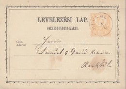 1873 2kr Díjjegyes LevelezÅ‘lap / PS-card 'BRÜNDL' - Other & Unclassified
