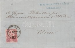 1872 Réznyomat 5kr Levélen / Mi 10 On Cover 'SEGESVÁR SEGESVÁRSZÉK' - 'WIEN' - Other & Unclassified