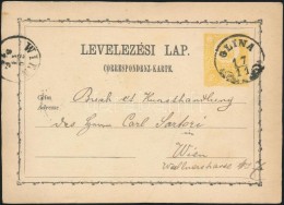 1871 2kr Díjjegyes LevelezÅ‘lap / PS-card 'GLINA' - 'WIEN' - Sonstige & Ohne Zuordnung