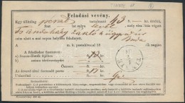 1868 Feladóvevény / Aufgabs-Recepisse 'TINNYE' - Other & Unclassified