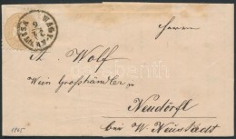 1865 15kr Távolsági Levélen (teljes Tartalommal) / On Cover (with Full Content) 'NAGY-KANIZSA'... - Other & Unclassified