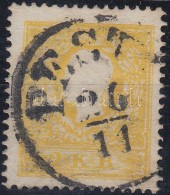 O 1858 2kr Sötétsárga / Dark Yellow I. Típus, Centrált. Certificate, Signed:... - Altri & Non Classificati