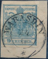 1850 9kr HP II Teljes / Szép Szélekkel, ívszéli Nyomat / With Nice Margins 'WARASDIN' - Other & Unclassified