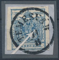 1850 9kr HP IIIa Teljes / óriási Szélekkel, Lemezhibákkal / With Large Margins, With... - Altri & Non Classificati