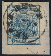 1850 9kr HP IIIa Szép / óriási Szélekkel, Alul 5,5 Mm / With Nice / Large Margins... - Other & Unclassified