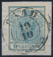 1850 9kr Világoskék / Light Blue HP I Jó / Szép Szélekkel / With Nice Margins... - Other & Unclassified