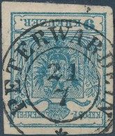 O 1850 9kr HP III.a. Kis Világos Rész / Small Thin Paper 'PETERWARDEIN' - Other & Unclassified