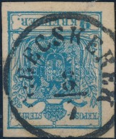 O 1850 9kr MP III.b. ívszéli Nyomat, Vastag Papír / Thick Paper 'G:BECSKEREK' - Sonstige & Ohne Zuordnung