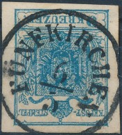 O 1850 9kr MP III.b. Vastag Papír / Thick Paper 'FÜNFKIRCHEN' - Altri & Non Classificati