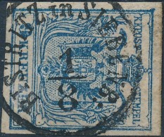 O 1850 9kr HP III. Vízjellel / With Watermark 'BISTRITZ In SIEBENB:' (Gudlin: 100p) - Altri & Non Classificati