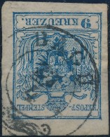 O 1850 9kr HP III. 'BAGH' (Gudlin 150p) (kis Sarokhiány / Missing Corner) - Altri & Non Classificati