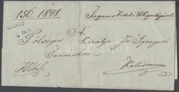 1848 Hivatalos Levél Kék Negatív 'FOGARAS' - Kolozsvár - Other & Unclassified