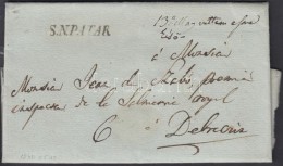 1840 Portós Levél / Cover With Postage Due 'S.N.PATAK' - Debreczin - Altri & Non Classificati