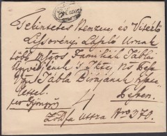 1837-1840 Portós Levél / Cover With Postage Due 'ERLAU' - Pest - Sonstige & Ohne Zuordnung