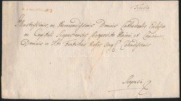 1785 Portós Levél / Cover With Postage Due Piros / Red 'v.Temeswar' - Scepusii - Other & Unclassified