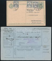 1900-1918 9 Db Küldemény, Közte 5 Db Külföldre Küldve, Zárt LevelezÅ‘lap,... - Other & Unclassified