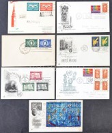 ENSZ Genf, New York 1951-1990 FDC és Díjjegyes GyÅ±jtemény 2 CipÅ‘s Dobozban - Other & Unclassified