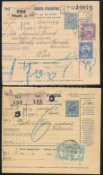 1907-1918 5 Db Szállítólevél Mind Más Bérmentesítéssel,... - Other & Unclassified