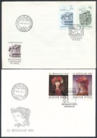 1987+1990 Bélyegnap (60. + 63.) 2 Klf Vágott Sor 2 Db FDC-n (7.000) - Other & Unclassified