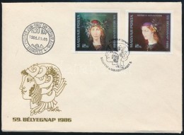 1986 Bélyegnap (59.) Vágott Sor FDC (3.500) - Altri & Non Classificati