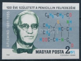 ** 1981 Alexander Fleming Vágott Bélyeg - Andere & Zonder Classificatie