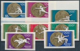 ** 1969 Olimpiai érmesek (II) Vágott Sor + 1970 Felszabadulás (I) Vágott Blokk (3.200) - Sonstige & Ohne Zuordnung