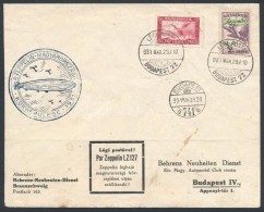 1931 Zeppelin Magyarországi Körrepülés Levél Zeppelin 2P Bélyeggel - Other & Unclassified